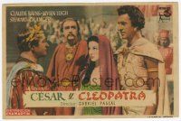6d467 CAESAR & CLEOPATRA Spanish herald '48 Vivien Leigh, Claude Rains, Stewart Granger, different!