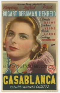 6d471 CASABLANCA Spanish herald '46 different image of Ingrid Bergman, Michael Curtiz classic!