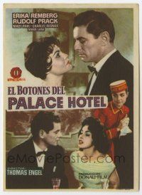 6d490 DER PAGE VOM PALAST-HOTEL Spanish herald '58 Austrian romance starring sexy Erika Remberg!