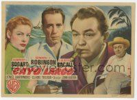 6d564 KEY LARGO Spanish herald '49 Humphrey Bogart, Lauren Bacall, Edward G. Robinson, John Huston