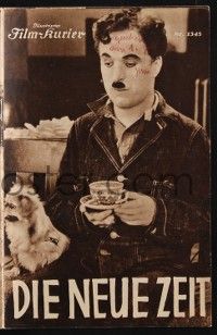 6d379 MODERN TIMES Austrian program '36 different images of Charlie Chaplin & Paulette Goddard!