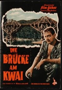 6d035 BRIDGE ON THE RIVER KWAI Film Buhne German program '58 Holden, Guinness, David Lean, different