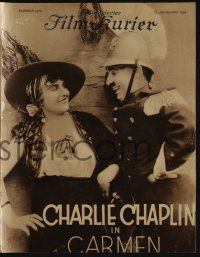 6d037 BURLESQUE ON CARMEN German program '29 Charlie Chaplin, Ben Turpin & Purviance, different!