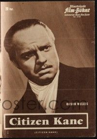 6d048 CITIZEN KANE German program '62 many different images of Orson Welles from his masterpiece!