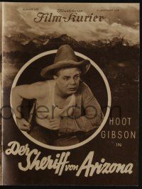 6d049 CLEARING THE TRAIL German program '28 great different images of cowboy hero Hoot Gibson!