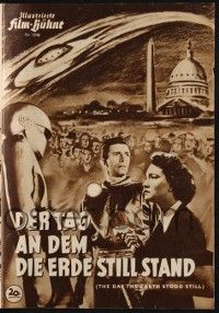 6d063 DAY THE EARTH STOOD STILL German program '52 Rennie, Neal, Gort, different images!