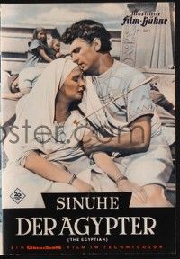 6d080 EGYPTIAN German program '54 Jean Simmons, Victor Mature, Gene Tierney, different images!