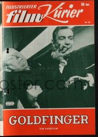 6d111 GOLDFINGER German program '65 great different images of Sean Connery as James Bond!