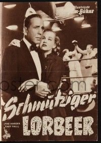 6d118 HARDER THEY FALL German program '56 Humphrey Bogart, Rod Steiger, different boxing images!