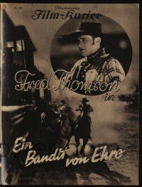6d136 JESSE JAMES German program '27 different images of Fred Thomson as the famous outlaw!