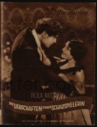 6d159 LOVES OF AN ACTRESS German program '28 different images of pretty Pola Negri & Nils Asther!