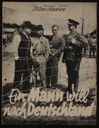 6d163 MAN WANTS TO GET TO GERMANY German program '34 Paul Wegener WWII Nazi propaganda, forbidden!