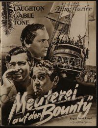 6d178 MUTINY ON THE BOUNTY German program '36 Clark Gable, Charles Laughton, Movita, different!
