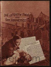 6d189 OLD SAN FRANCISCO German program '27 Warner Oland & pretty Dolores Costello, different!