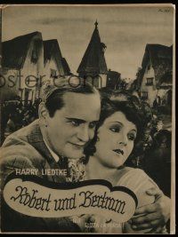 6d221 ROBERT UND BERTRAM German program '28 Harry Liedtke, Fritz Kampers, romantic comedy!