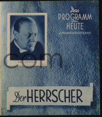 6d225 RULER German program '37 Veit Harlan's Der Herrscher starring Emil Jannings, conditional!
