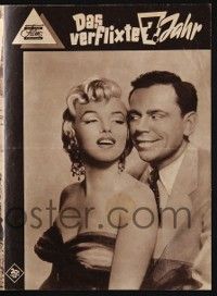 6d236 SEVEN YEAR ITCH Das Neue German program '55 Billy Wilder, different images of Marilyn Monroe!
