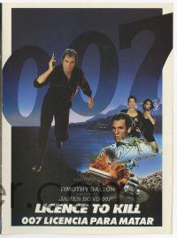 6d580 LICENCE TO KILL 6pg Spanish herald '89 Timothy Dalton as Bond, Carey Lowell, different images!