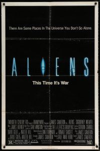 6f029 ALIENS 1sh '86 James Cameron, Sigourney Weaver as Ripley, this time it's war!
