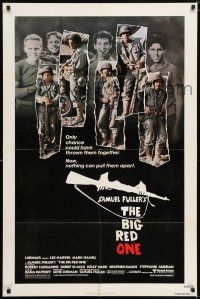 6f075 BIG RED ONE 1sh '80 directed by Samuel Fuller, Lee Marvin, Mark Hamill in WWII!
