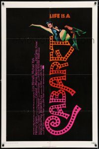 6f124 CABARET 1sh '72 singing & dancing Liza Minnelli in Nazi Germany, Joel Grey!