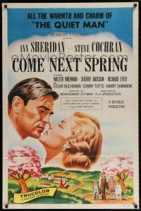 6f178 COME NEXT SPRING 1sh '56 Ann Sheridan & Steve Cochran in the warmest happiest picture!