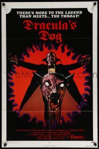 6f238 DRACULA'S DOG 1sh '78 Albert Band, wild artwork of the Count and his vampire canine!