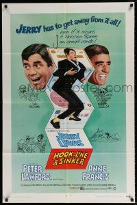 6f426 HOOK, LINE & SINKER 1sh '69 Peter Lawford, Jerry Lewis has to get away from it all!