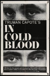 6f453 IN COLD BLOOD 1sh '68 Richard Brooks directed, Robert Blake, from novel by Truman Capote!