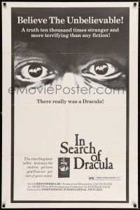 6f454 IN SEARCH OF DRACULA 1sh '75 cool vampire documentary, he really existed!