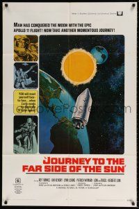 6f486 JOURNEY TO THE FAR SIDE OF THE SUN 1sh '69 Doppleganger, Earth meets itself in outer space!
