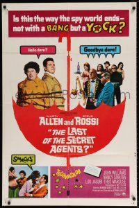 6f517 LAST OF THE SECRET AGENTS 1sh '66 Marty Allen & Steve Rossi tied up, Marty says Hello dere!