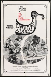 6f540 LORD LOVE A DUCK 1sh '66 Roddy McDowall, sexy Tuesday Weld, an act of pure aggression!