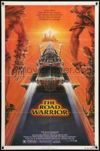 6f551 MAD MAX 2: THE ROAD WARRIOR 1sh '82 Mel Gibson returns in the title role, art by Commander!