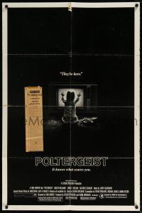 6f686 POLTERGEIST 1sh '82 Tobe Hooper & Steven Spielberg, the first real ghost story!