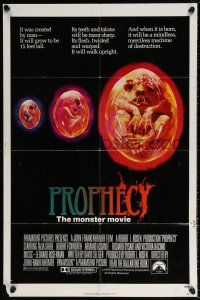 6f699 PROPHECY 1sh '79 John Frankenheimer, art monster in embryo by Lehr, she lives!