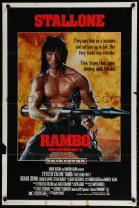 6f706 RAMBO FIRST BLOOD PART II 1sh '85 no law, no war can stop Sylvester Stallone!