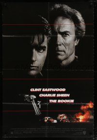 6f744 ROOKIE 1sh '90 Clint Eastwood directs & stars with Charlie Sheen, Raul Julia!