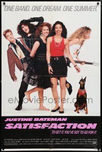 6f757 SATISFACTION 1sh '88 Justine Bateman, Liam Neeson, early Julia Roberts!