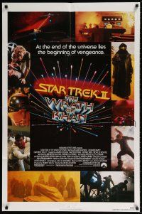 6f819 STAR TREK II 1sh '82 The Wrath of Khan, Leonard Nimoy, William Shatner, Ricardo Montalban!
