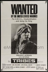 6f919 TRIBES 1sh '71 Jan-Michael Vincent is wanted by the United States Marines!