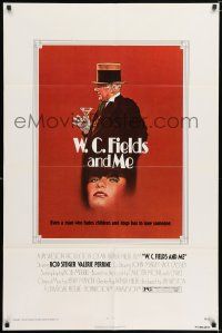 6f954 W.C. FIELDS & ME 1sh '76 Rod Steiger, Perrine, biography, great artwork holding cocktail!