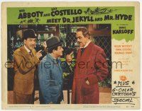 6g029 ABBOTT & COSTELLO MEET DR. JEKYLL & MR. HYDE LC #3 '53 Bud & Lou meet scary Boris Karloff!