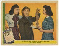 6g068 ANDY HARDY'S PRIVATE SECRETARY LC '41 Rutherford angry that Rooney gave Grayson stockings!