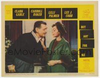 6g136 BUT NOT FOR ME LC #1 '59 great close up of Clark Gable with Lilli Palmer wearing fur!