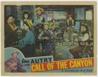6g138 CALL OF THE CANYON LC '42 cowboy Gene Autry watches man singing with all girl band!