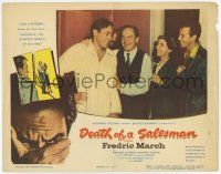 6g183 DEATH OF A SALESMAN LC '52 Fredric March, Kevin McCarthy, Cameron Mitchell, Mildred Dunnock