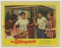 6g187 DELINQUENTS LC #7 '57 Robert Altman, teen with knife threatens pre-Billy Jack Tom Laughlin!
