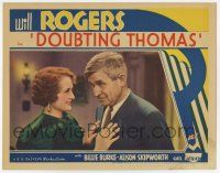 6g209 DOUBTING THOMAS LC '35 great close up of pretty Billie Burke smiling at Will Rogers!