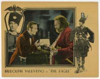 6g219 EAGLE LC '25 close up of Ruldolph Valentino giving letter to large Russian man!